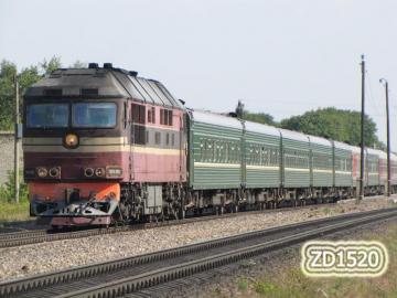 ТЭП70-0257 с поездом 079 