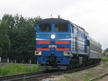 2ТЭ10Утк-0011(Б), поезд Москва - Кинешма, Иваново.