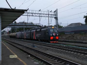 3ЭС5К-1140 с поездом на ст. Саратов-1-пасс., 20 июля 2021 г.
